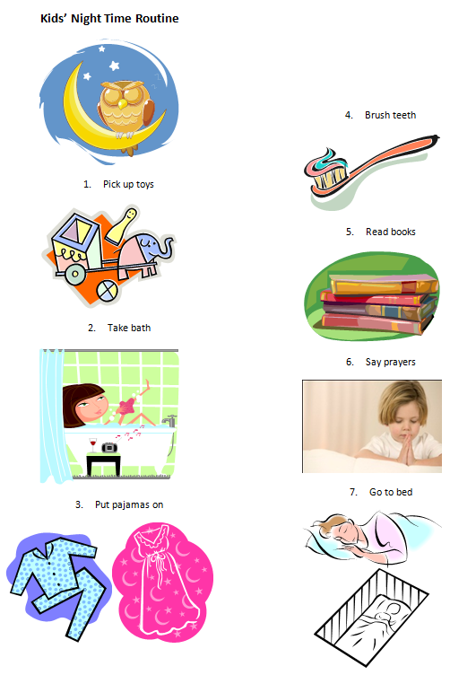 Visual Routines And Schedule For Preschoolers The Disparate Housewife